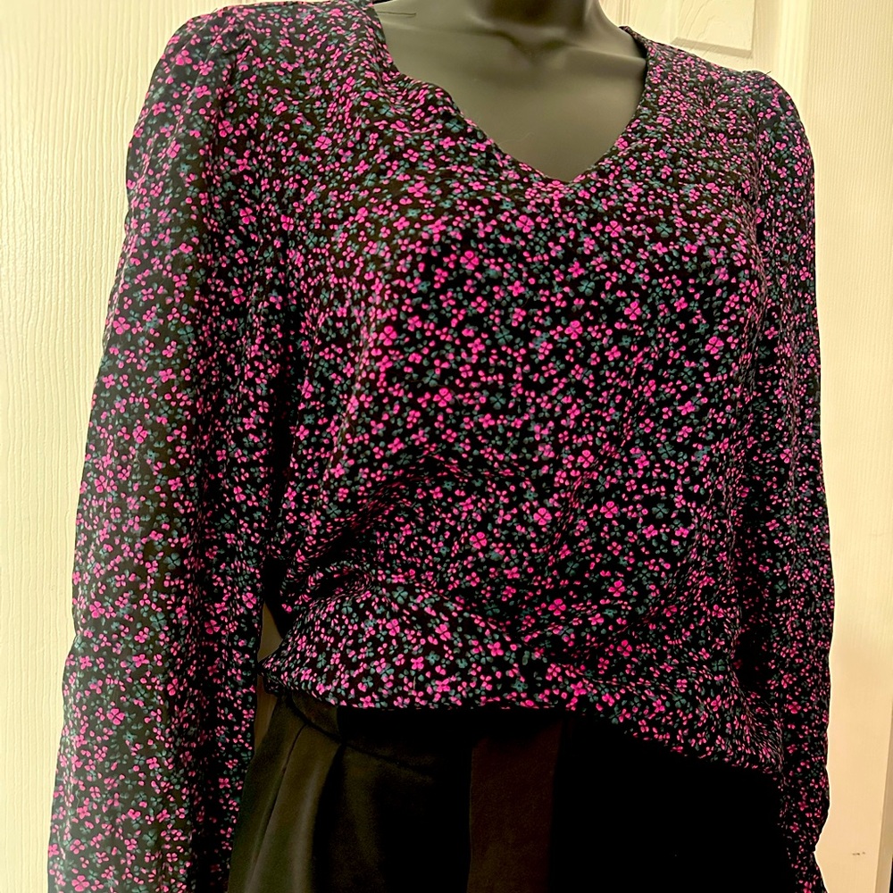 Emily Wonder size small floral blouse
